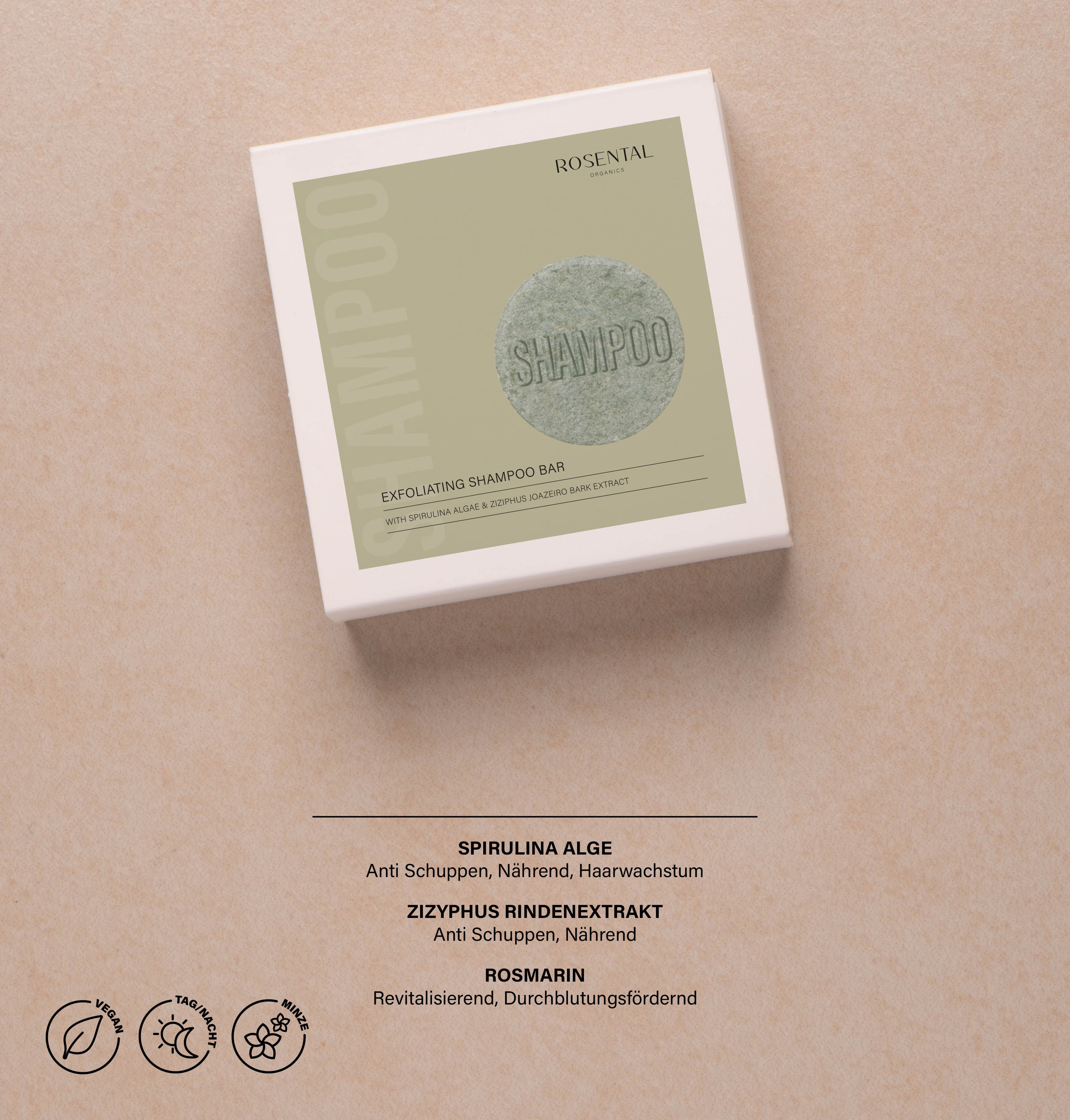 Exfoliating Shampoo Bar | with Spirulina Algae