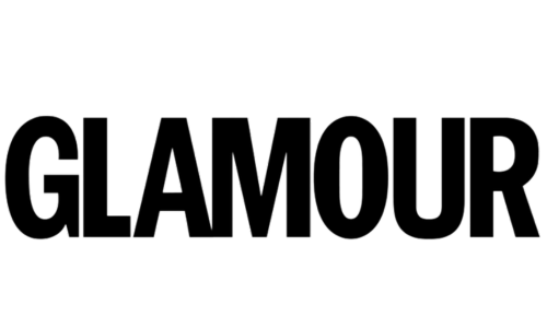 Das Logo von Glamour in schwarzer Schrift auf weißem Hintergrund.