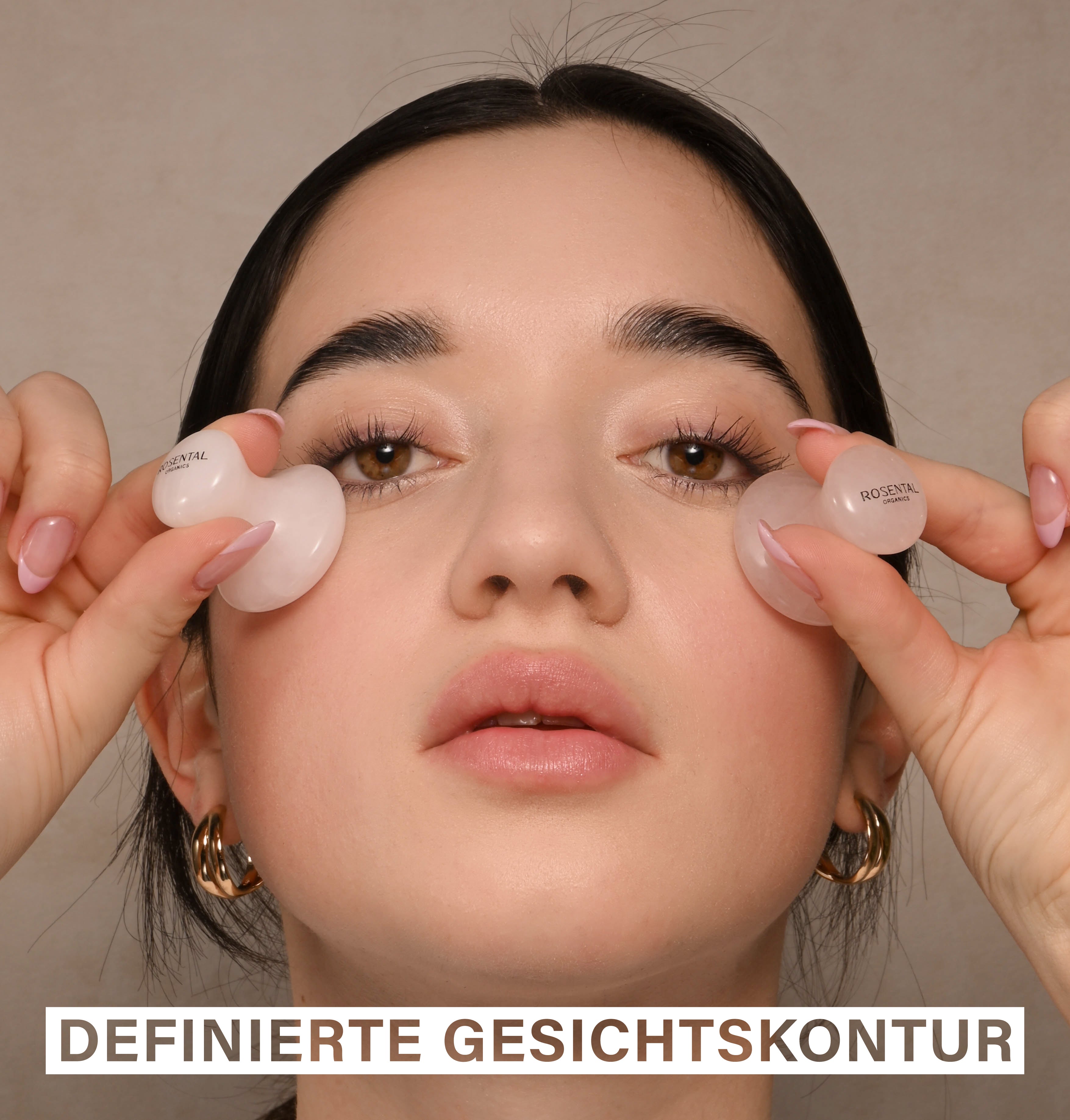 Eye Flowies Rose Quartz | Natural lifting tool